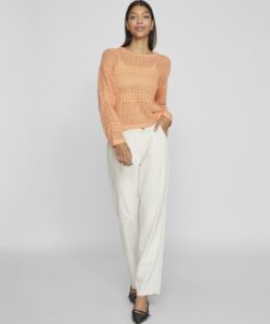Vila Jiffy Knit Top Shell Coral