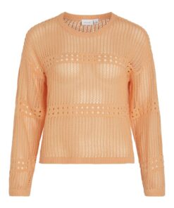 Vila Jiffy Knit Top Shell Coral