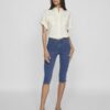 Vila Jeggy Ana Capri Leggins Medium Blue Denim
