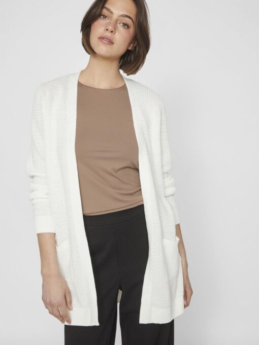 Vila Dalo Knit Cardigan White Alyssum