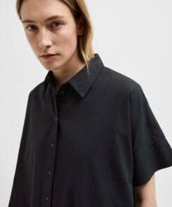Selected Femme Blair Shirt Dress Black