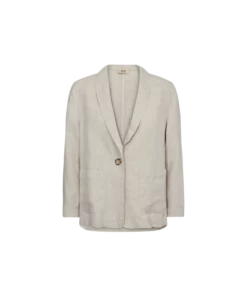 Mos Mosh Amelina Linen Blazer Cement