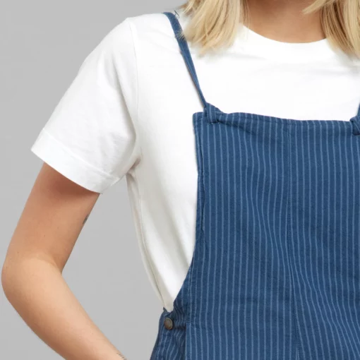 Dedicated Jumpsuit Emmaboda Work Stripe Dark Blue