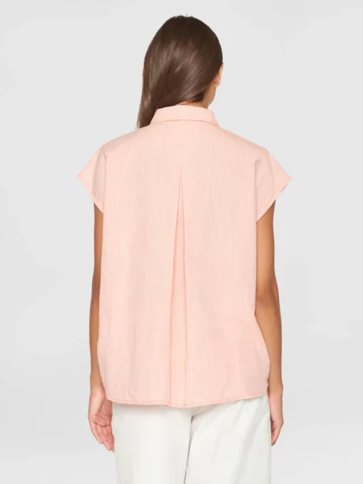 Knowledge Cotton Apparel Sleeveless Shirt Muted Clay