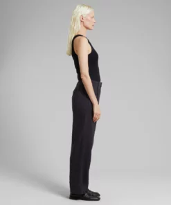 Dedicated Pants Vickleby Linen Phantom Black