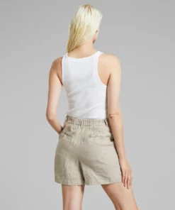 Dedicated Shorts Djupvik Linen Ecru