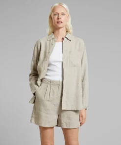 Dedicated Shorts Djupvik Linen Ecru