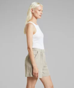 Dedicated Shorts Djupvik Linen Ecru
