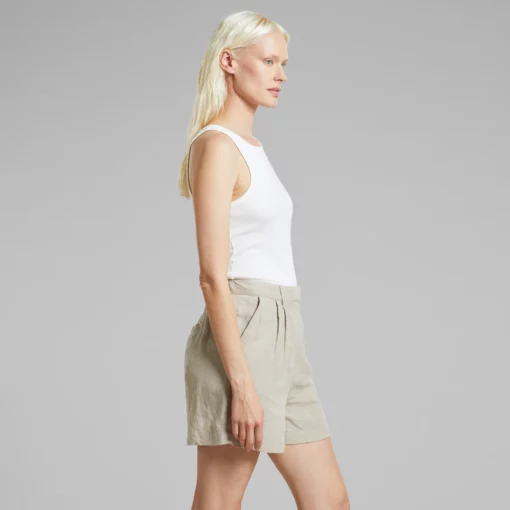 Dedicated Shorts Djupvik Linen Ecru