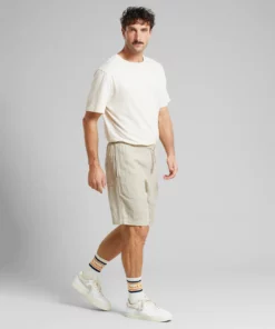 Dedicated Shorts Vejle Linen Ecru