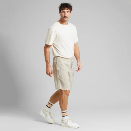 Dedicated Shorts Vejle Linen Ecru