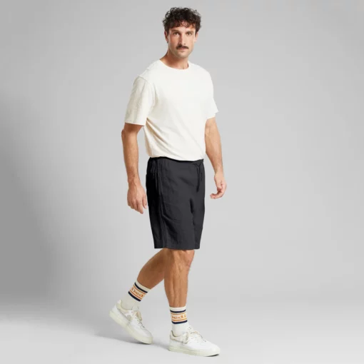 Dedicated Shorts Vejle Linen Phantom Black