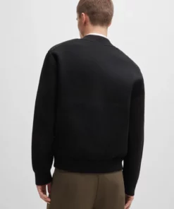 Hugo Sybor Mixed-Material Jacket Black