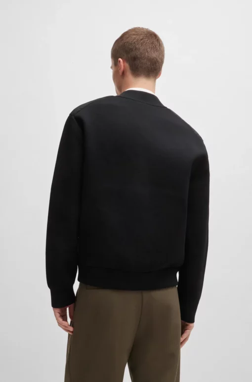 Hugo Sybor Mixed-Material Jacket Black