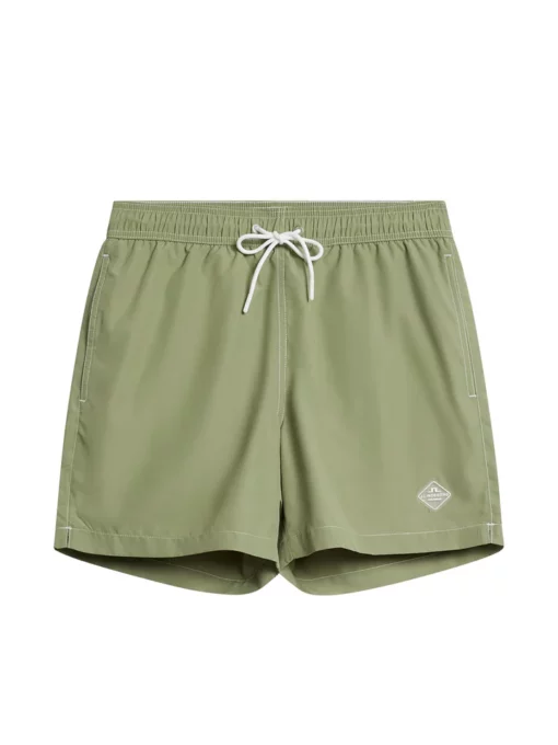 J.Lindeberg Banks Solid Swim Trunks Oil Green