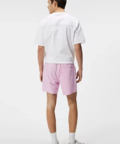 J.Lindeberg Banks Solid Swim Trunks Pink Lavender