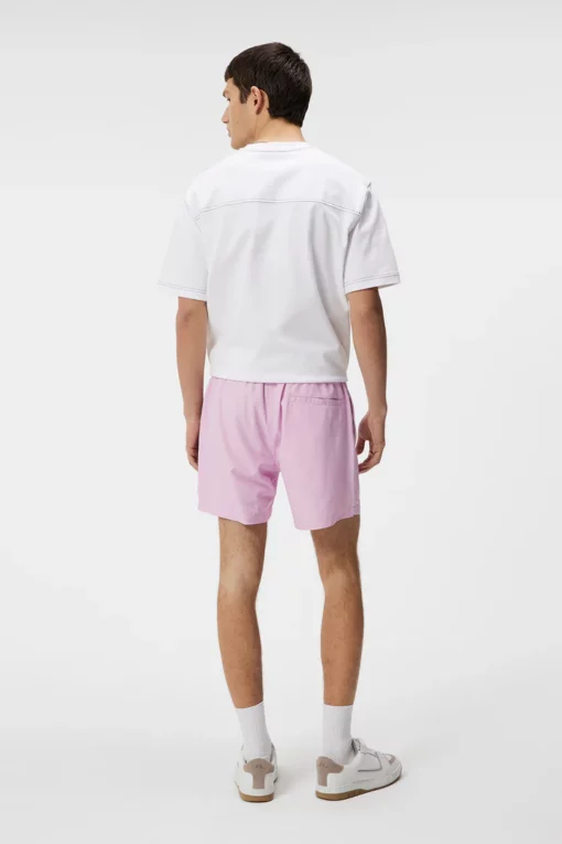 J.Lindeberg Banks Solid Swim Trunks Pink Lavender