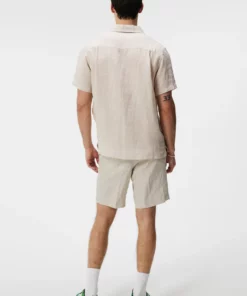 J.Lindeberg Elio Linen Melange Shirt Safari Beige