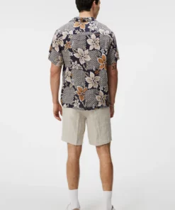 J.Lindeberg Elio Linen Island Floral Shirt