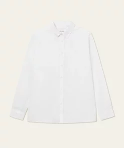 Les Deux Kristian Linen B.D. Shirt White