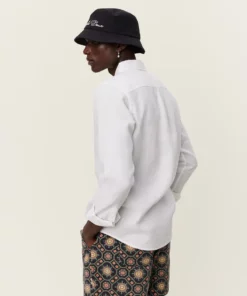 Les Deux Kristian Linen B.D. Shirt White