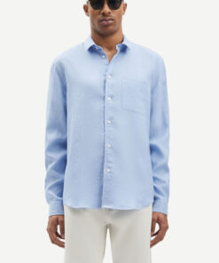Samsøe Samsøe Liam NF Linen Shirt Brunnera Blue