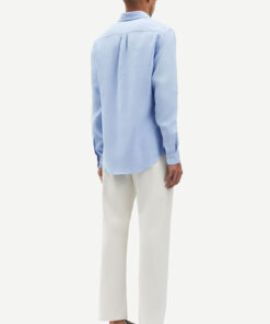Samsøe Samsøe Liam NF Linen Shirt Brunnera Blue
