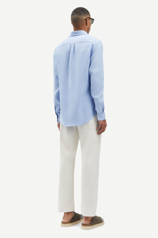 Samsøe Samsøe Liam NF Linen Shirt Brunnera Blue