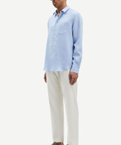 Samsøe Samsøe Liam NF Linen Shirt Brunnera Blue
