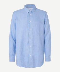 Samsøe Samsøe Liam NF Linen Shirt Brunnera Blue