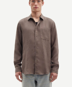 Samsøe Samsøe Liam NF Linen Shirt  Bungee Cord