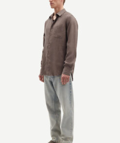 Samsøe Samsøe Liam NF Linen Shirt Bungee Cord
