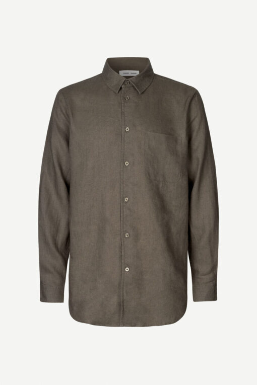 Samsøe Samsøe Liam NF Linen Shirt  Bungee Cord