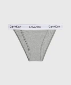 Calvin Klein High Leg Tanga Grey Heather
