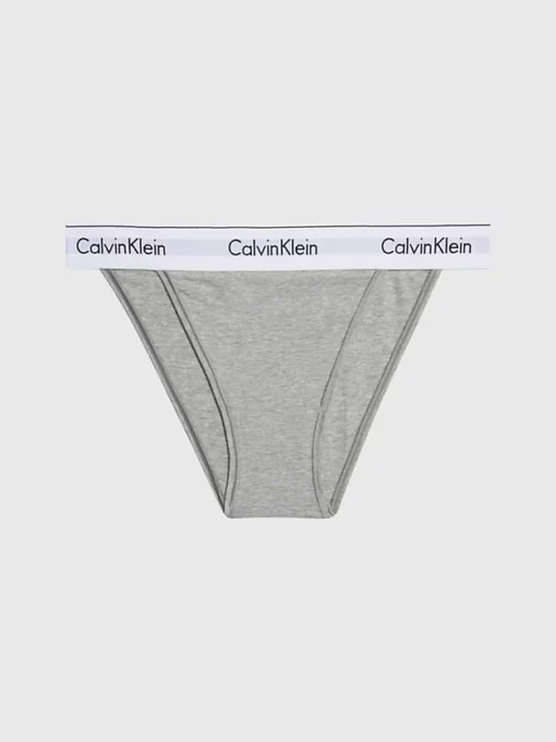 Calvin Klein High Leg Tanga Grey Heather