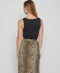 Vila Kenza U-Neck Top Black