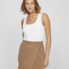 Vila Kenza U-Neck Top Optical Snow
