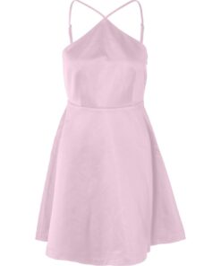 Selected Femme Aresia Neckholder Dress Cradle Pink