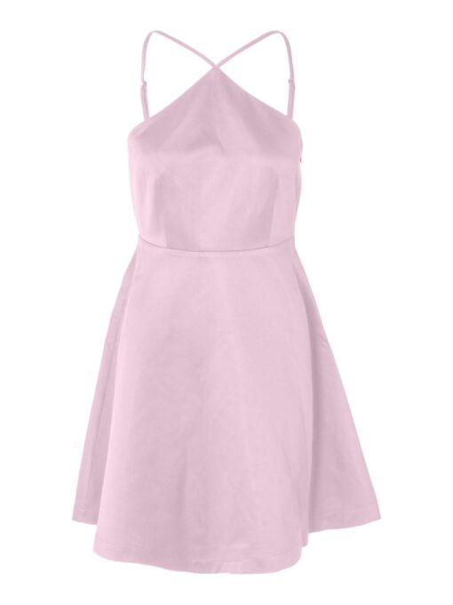Selected Femme Aresia Neckholder Dress Cradle Pink