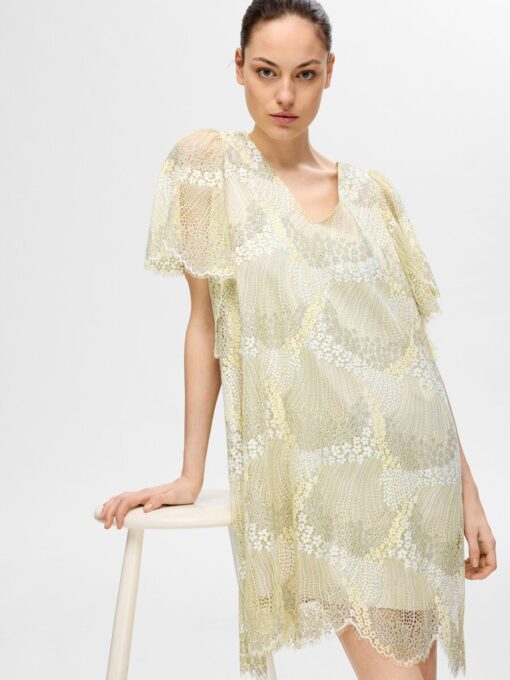 Selected Femme Felica Lace Dress Flan