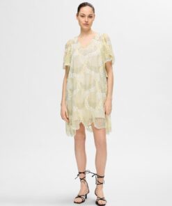 Selected Femme Felica Lace Dress Flan