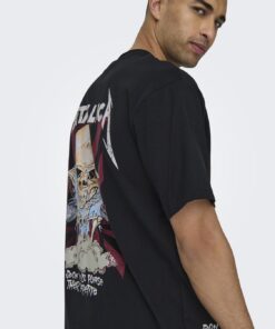 Only & Sons Metallica T-shirt Black