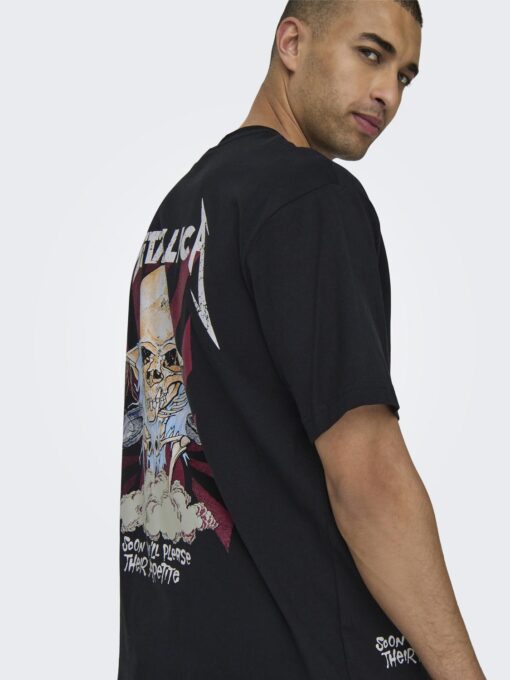 Only & Sons Metallica T-shirt Black