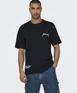 Only & Sons Metallica T-shirt Black