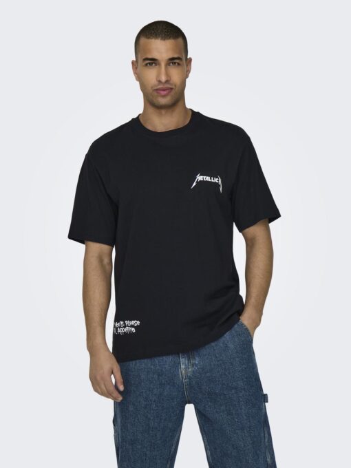 Only & Sons Metallica T-shirt Black