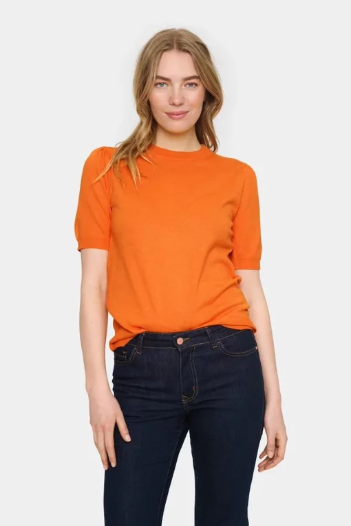 Saint Tropez Milasz SS Pullover Apricot