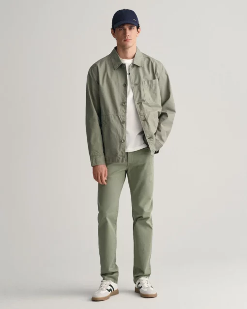 Gant GMNT Dyed Overshirt Jacket Dry Green