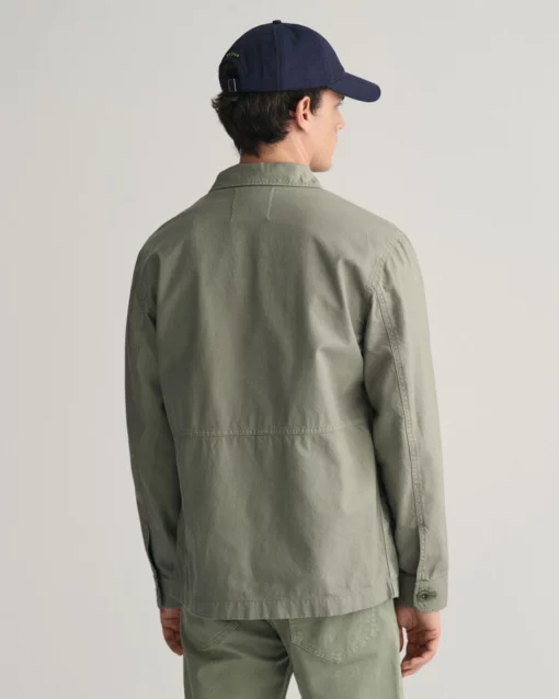 Gant GMNT Dyed Overshirt Jacket Dry Green
