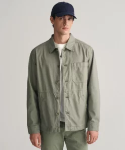 Gant GMNT Dyed Overshirt Jacket Dry Green