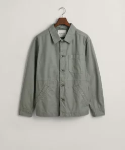 Gant GMNT Dyed Overshirt Jacket Dry Green